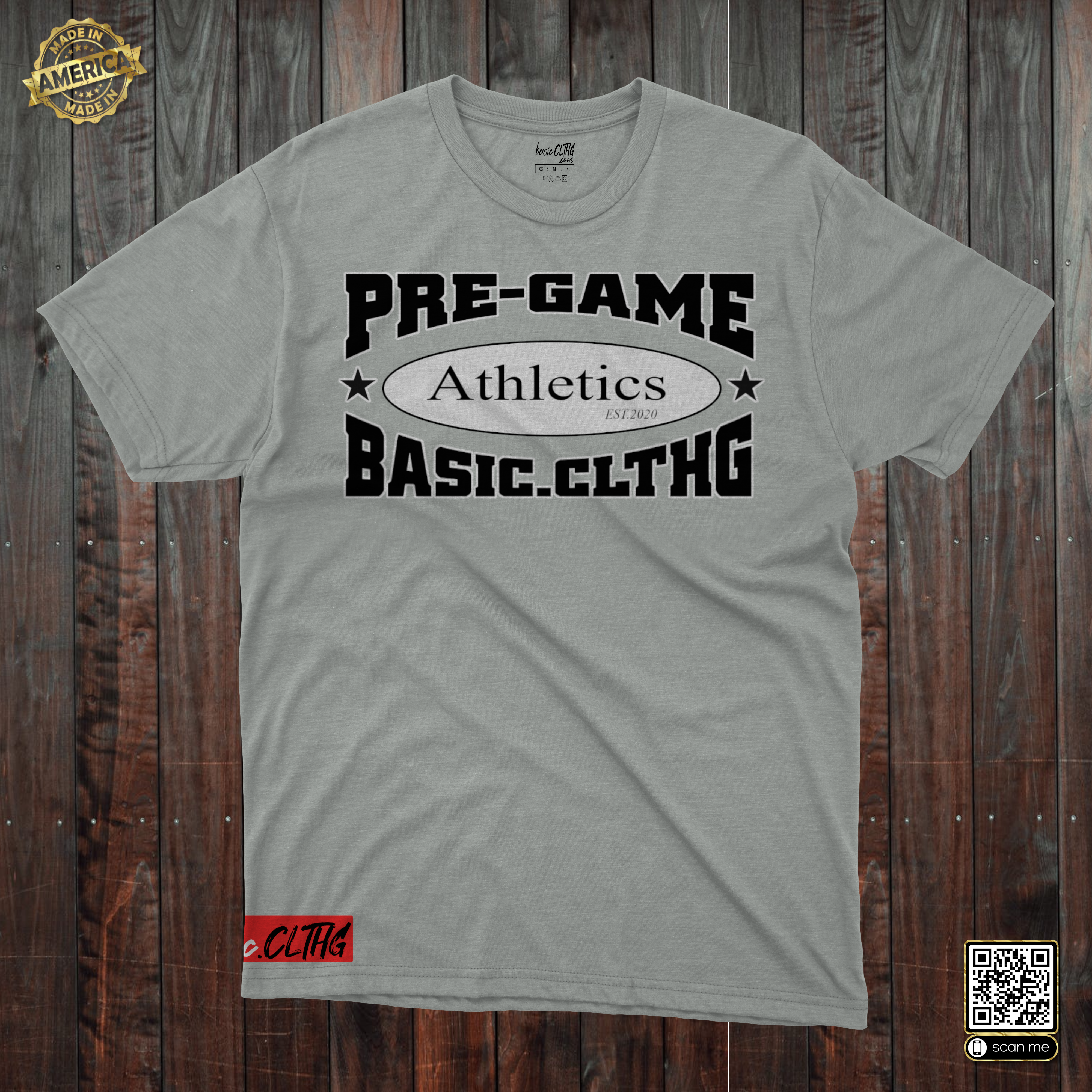 basic.CLTHG - PRE-GAME Athletics BW