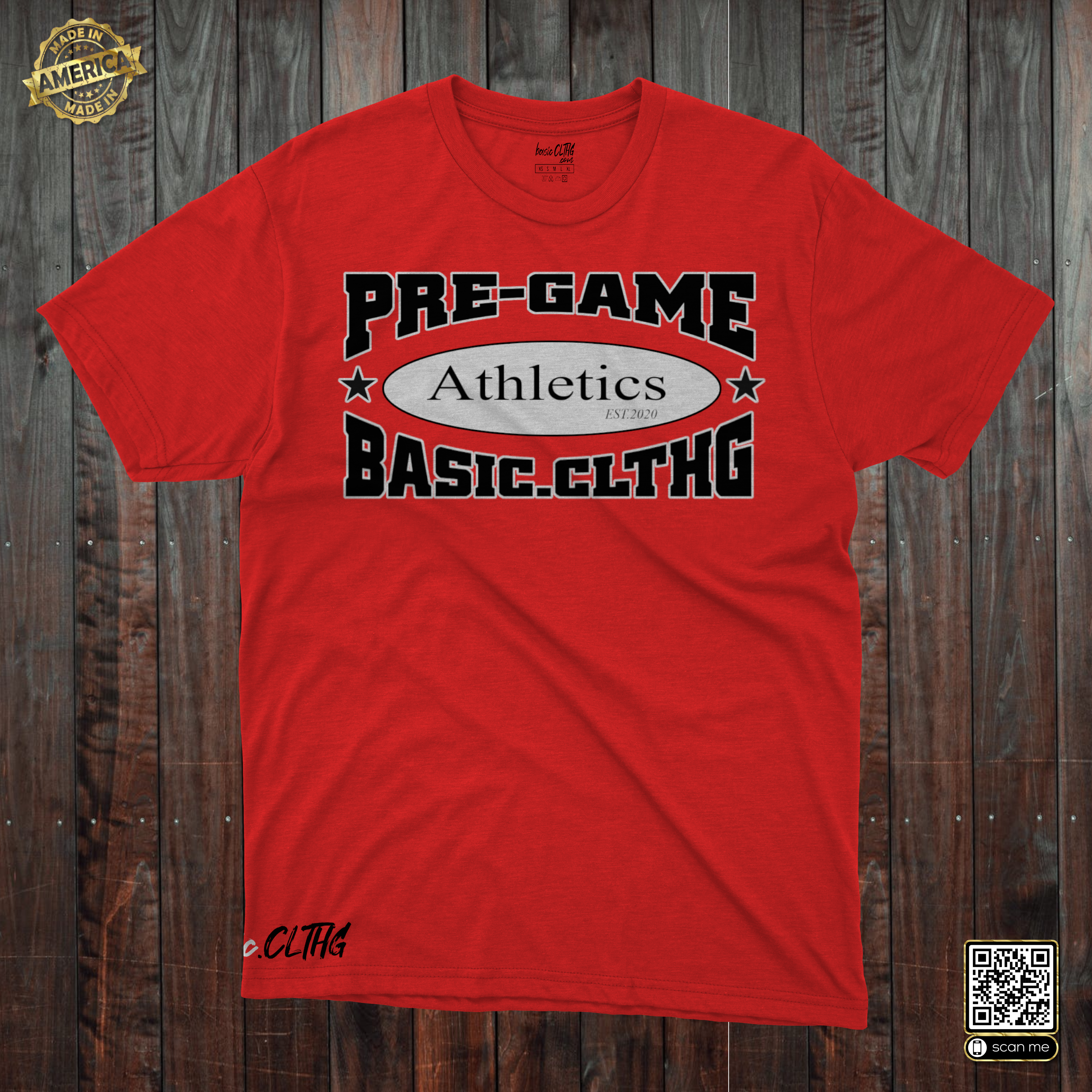 basic.CLTHG - PRE-GAME Athletics BW