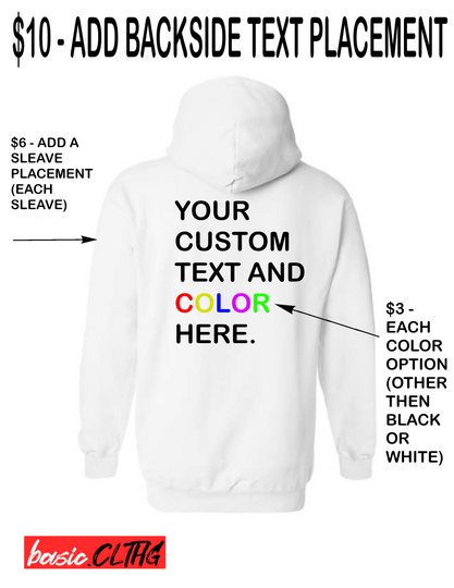 ADDITIONAL HOODIE BACK PLACEMENT ADD ON
