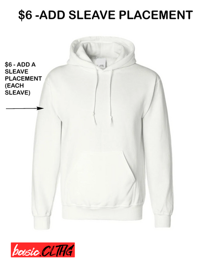 ADDITIONAL CUSTOM TEXT SLEEVE PLACEMENT ADD ON