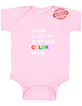 CUSTOM WORD TEXT BABY ONSIE 0 - 24M