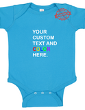 CUSTOM WORD TEXT BABY ONSIE 0 - 24M